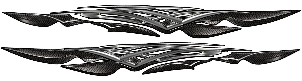 carbon fiber spears vinyl graphics kit for trucks
